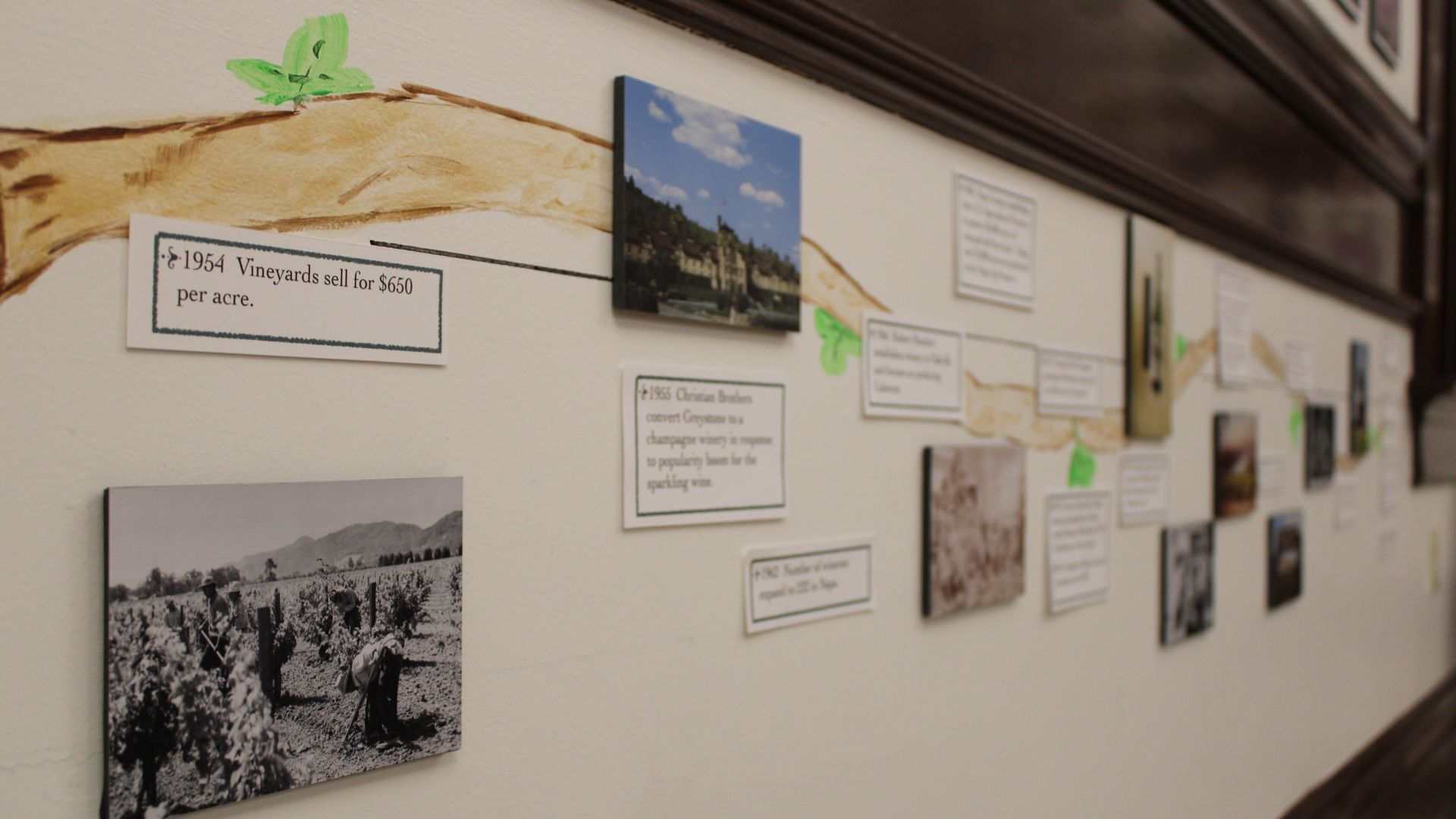 Goodman Wine Exhibit timeline